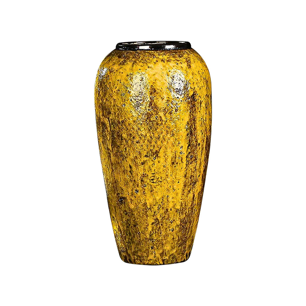 SOGA 35x17cm Yellow Large Ceramic Flower Vase Elegant Living Room Home Decor