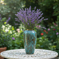SOGA 35x17cm Light Blue Large Ceramic Flower Vase Elegant Living Room Home Decor
