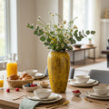 SOGA 35x17cm Yellow Large Ceramic Flower Vase Elegant Living Room Home Decor