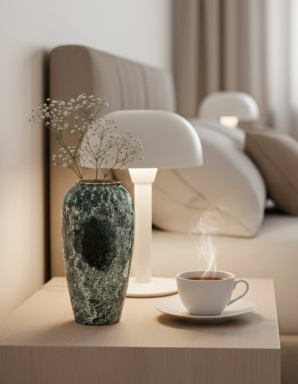 SOGA 35x17cm Green Large Ceramic Flower Vase Elegant Living Room Home Decor