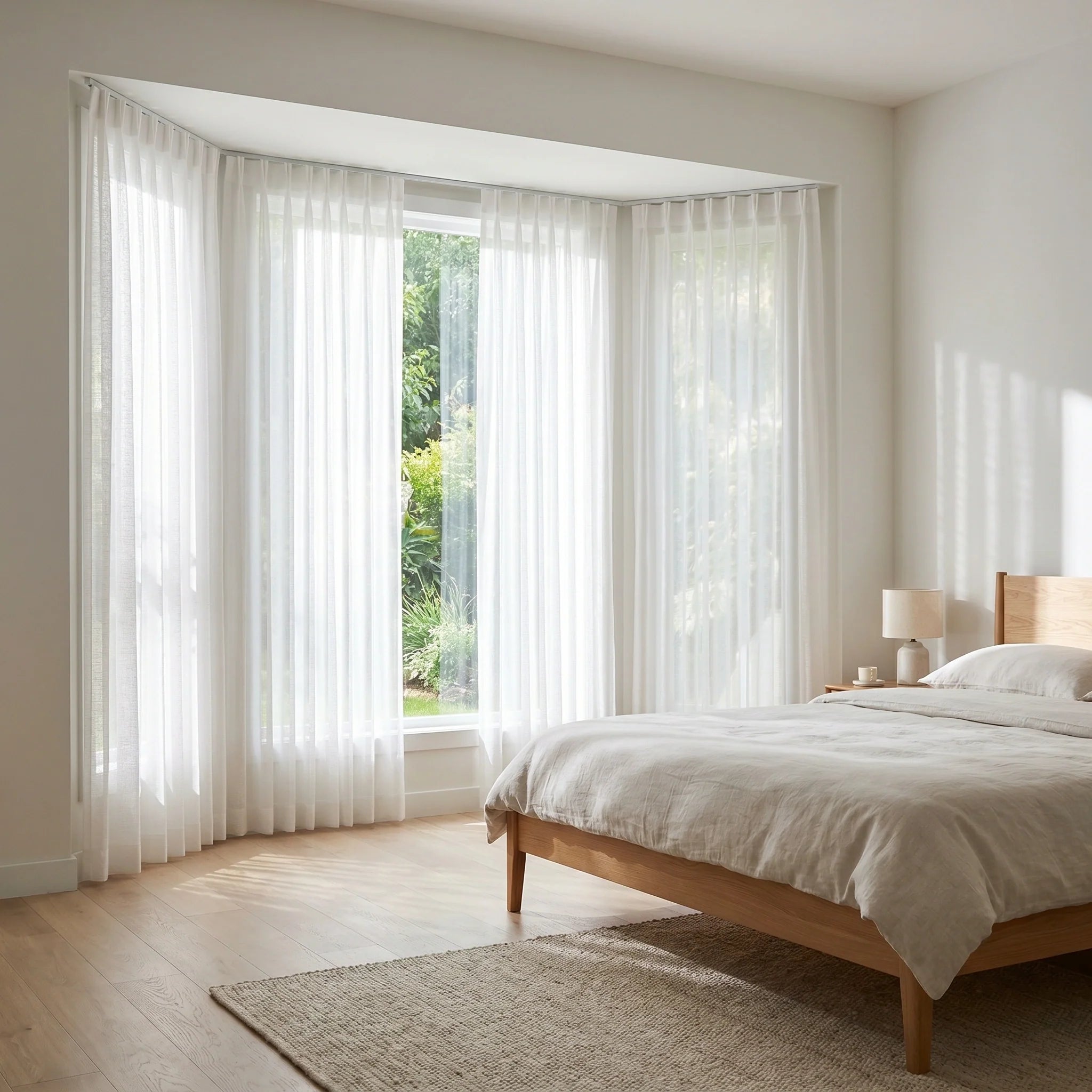 Theia Ripple Linen Sheer Curtain