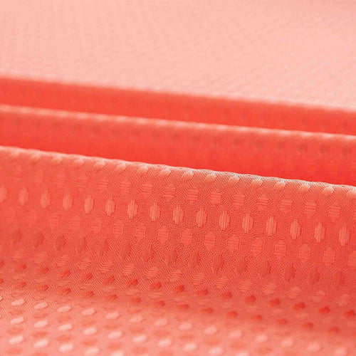 Coral Sheer and Grid Shower Curtain and Liner Set