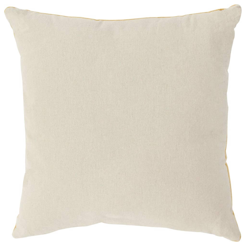 NNEVL Cushions Cotton Velvet 2 pcs 45x45 cm Yellow