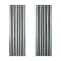 NNEDSZ 2X Blockout Curtains Eyelet 180x213cm Grey Shine