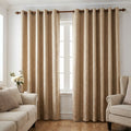 Elowen Embroidered-Pattern Cotton Curtain