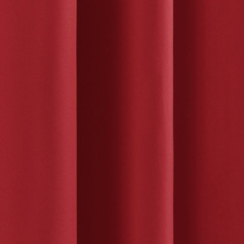 52 x 120 inch Solid Red Thermal Blackout Curtain Panels - Set of 2