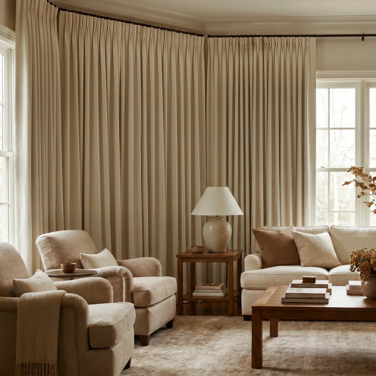 Modal Heavyweight Cotton Blackout Curtains