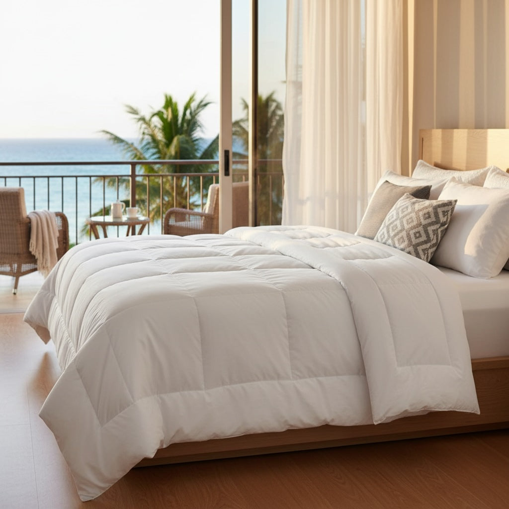 GLC Collection Light Weight Duvet Inserts Baffle Box Design