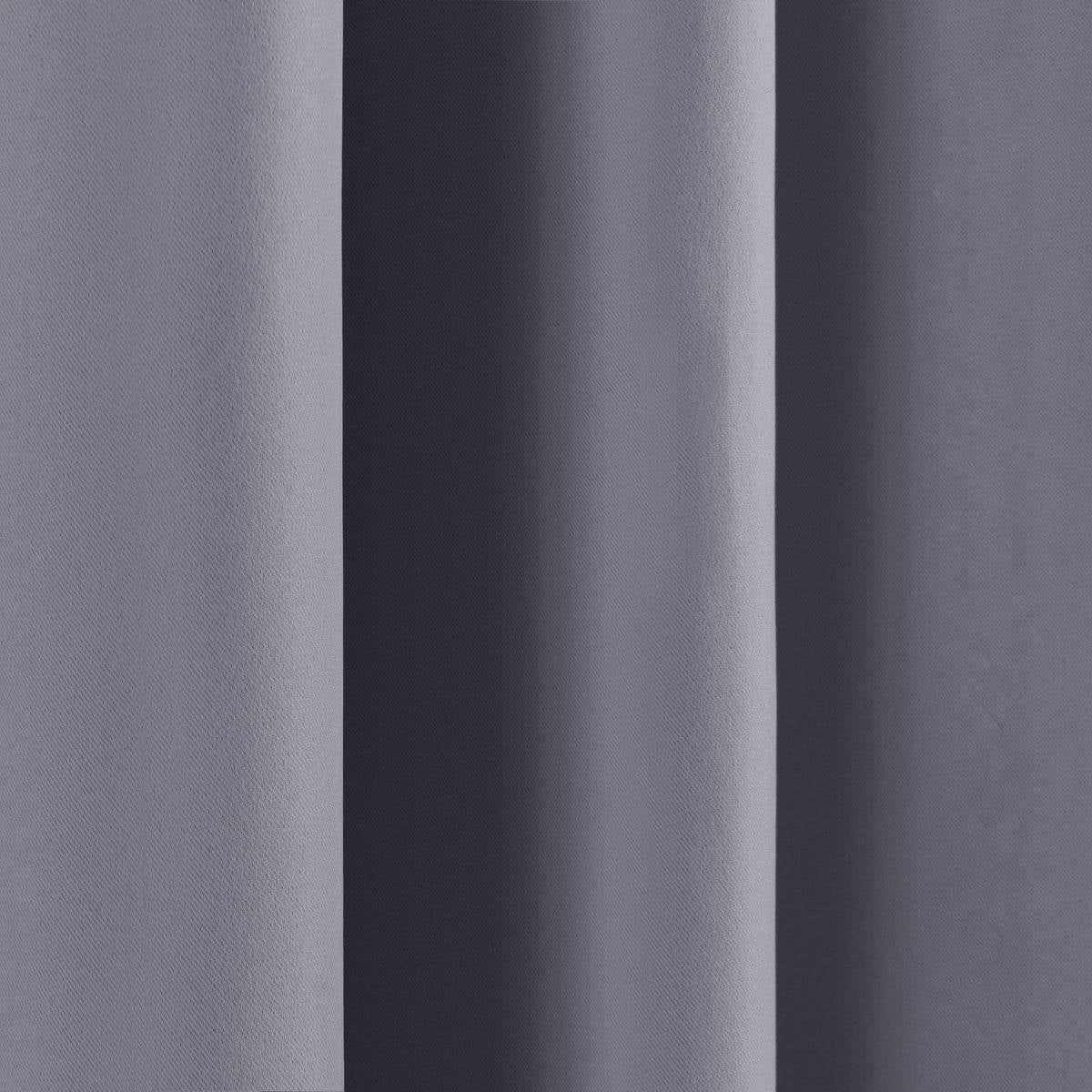 52 x 102 inch Solid GreyThermal Blackout Curtain Panels - Set of 2