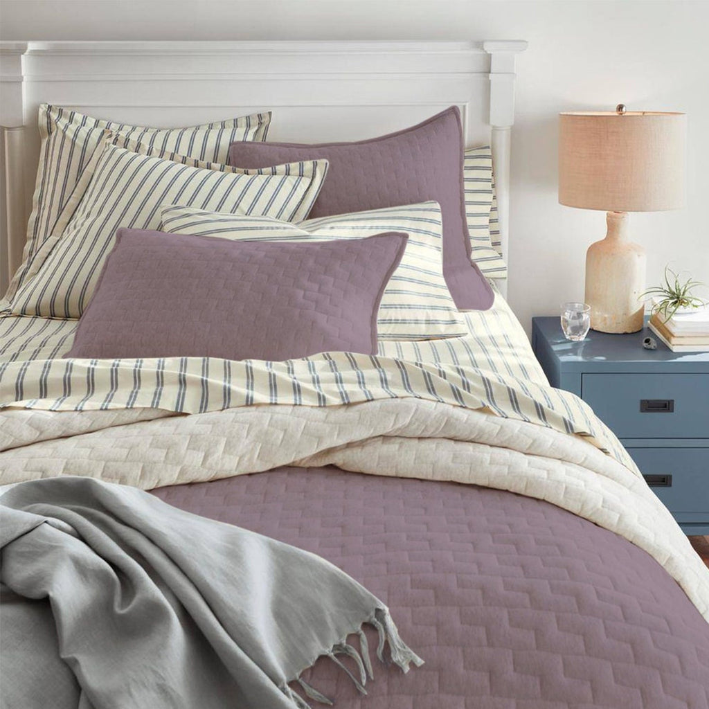 Diamond stitch - Linen Cotton Quilt Sets