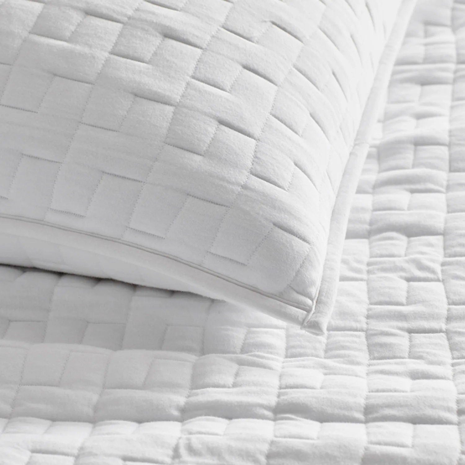 Diamond stitch - Linen Cotton Quilt Sets