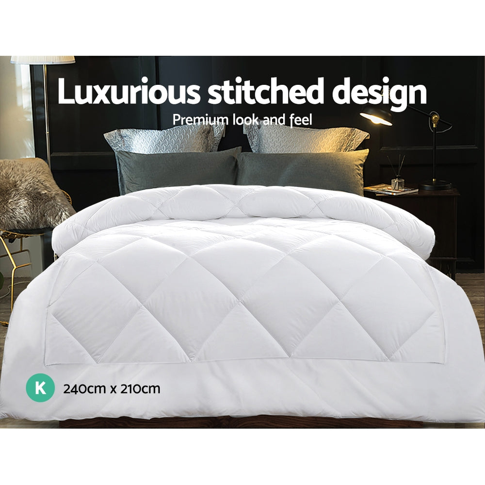 NNEDSZ Bedding Bamboo Microfiber Microfibre Quilt Duvet Cover Doona Winter King