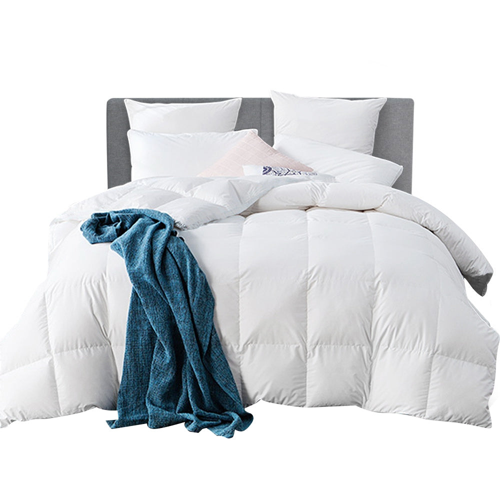 NNEDSZ Bedding 800GSM Goose Down Feather Quilt Cover Duvet Winter Doona White Queen
