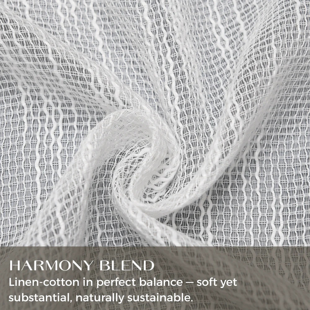 Theia Ripple Linen Sheer Curtain