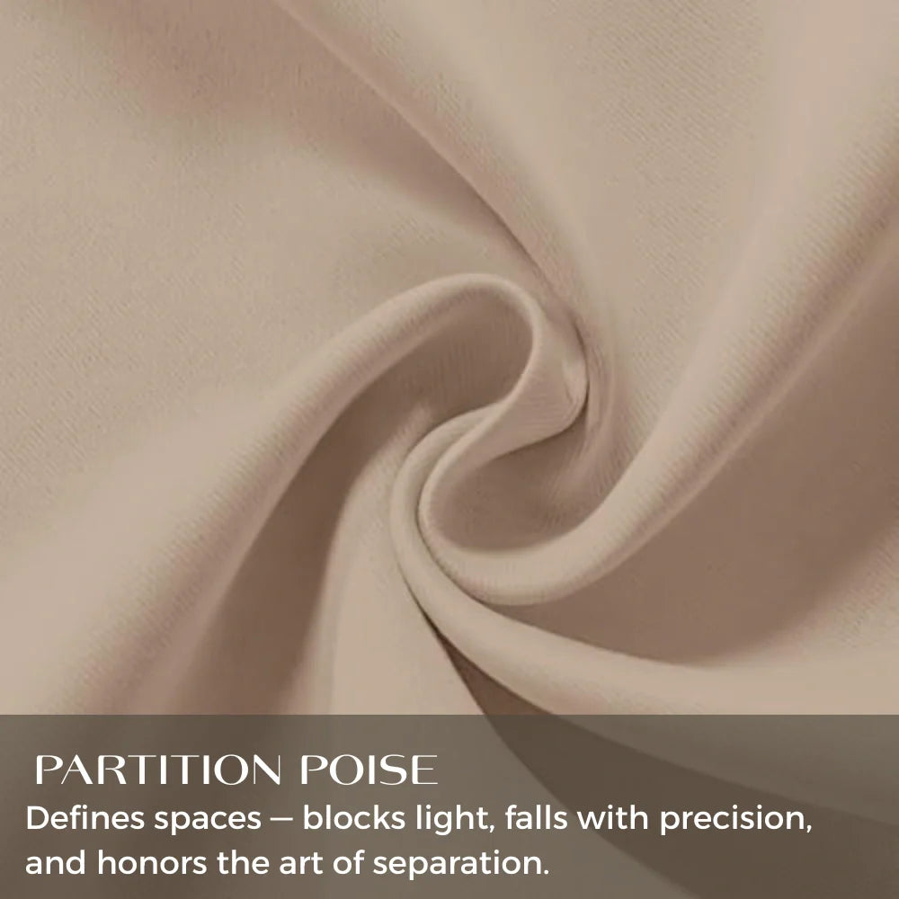 Custom Luxury Silk Fibers Blackout Room Divider Curtains
