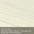 Linen Texture Solid Outdoor Sheer Curtains