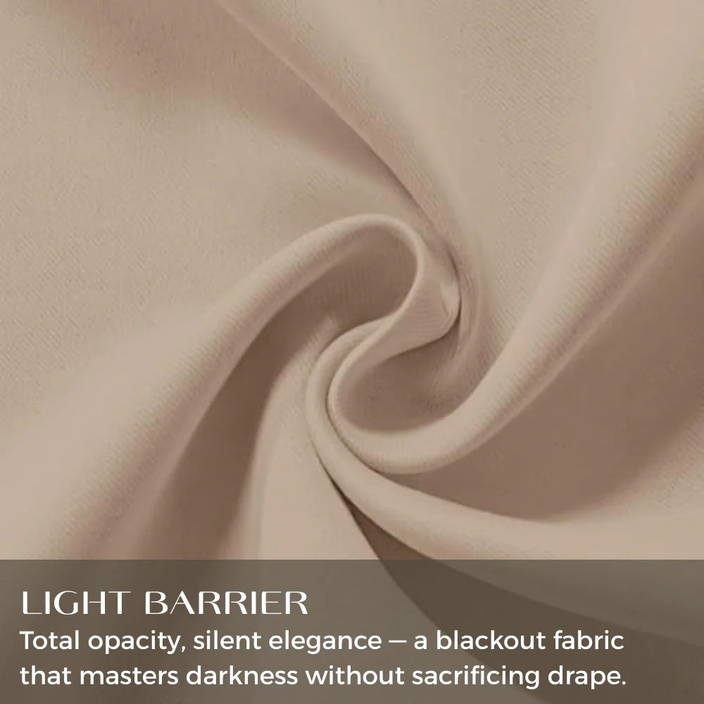 Custom Luxury Silk-Fiber Blackout Curtains