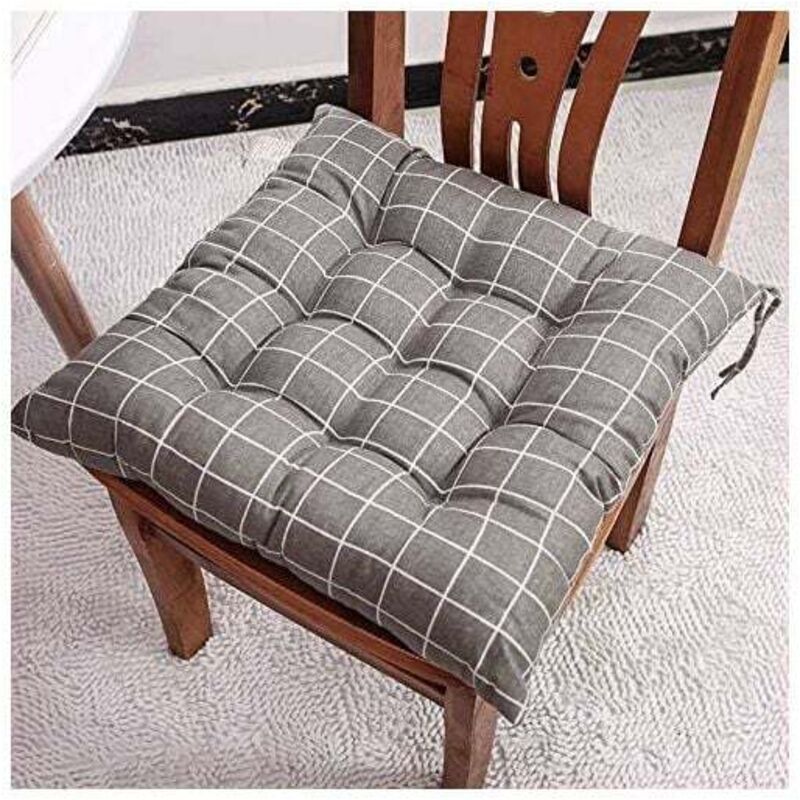 6 Pcs Chair Cushions, Decorative Cushion, Chair Cushion, Garden Cushions, 12 Stitched Details, Different Patterns, Polyester, a, 40 x 40 cm