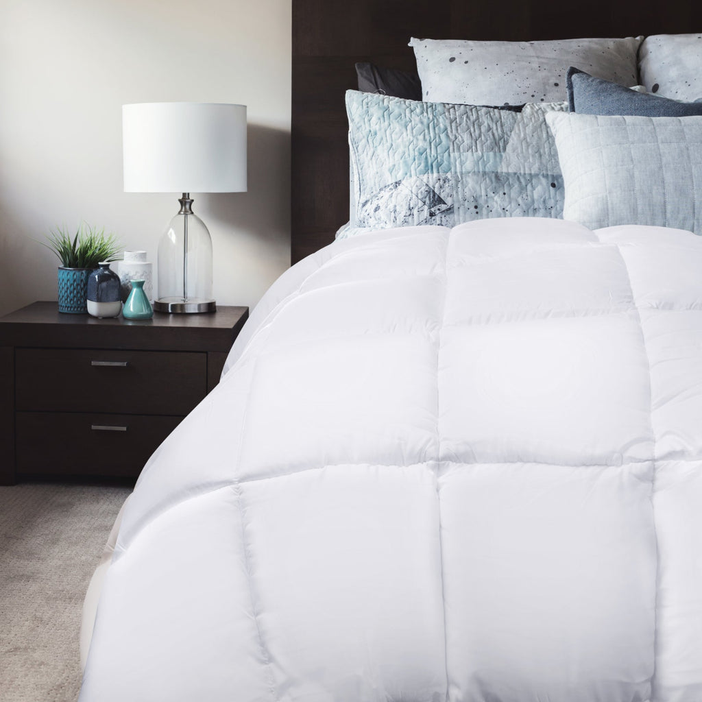 NNEDSZ Comfort 800GSM Silk Blend Quilt Duvet Ultra Warm Winter Weight Doona Queen White