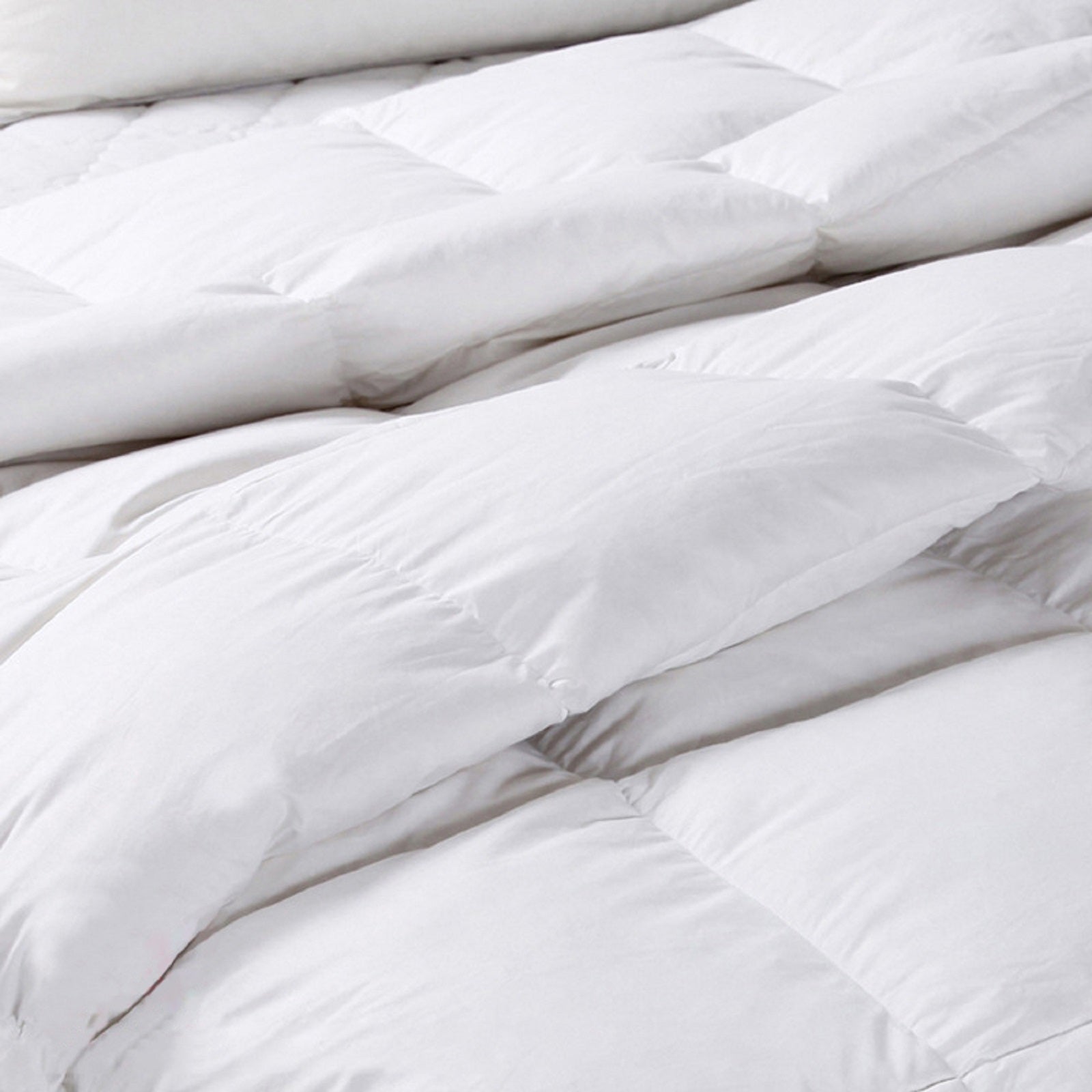 NNEDSZ Comfort 50% Goose Feather 50% Down 500GSM Quilt Duvet Deluxe Soft Touch Double White