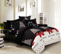 NNEDSZ Merry Queen Size Christmas Quilt/Duvet Cover Set