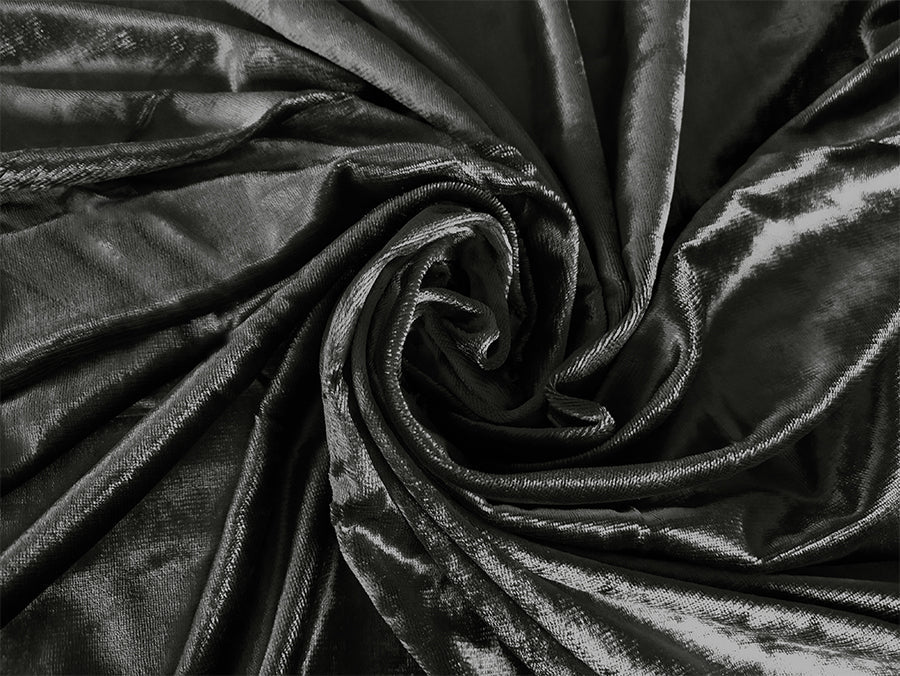 NNEDSZ Large Thick Velvet Curtains Warp Knitted Velvet 540x270cm+Hooks Pinch Pleat Grey