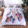 NNEDSZ Dream catcher Printed Duvet Cover Set with Matching Pillowcases - white-Double