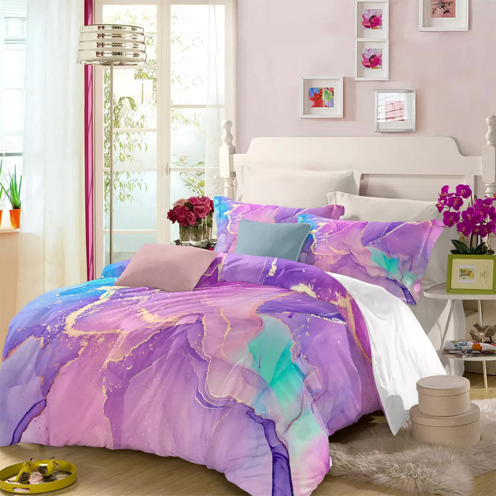 NNEDSZ Modern Stripes Duvet Cover Set - Wrinkle-Resistant Material-King