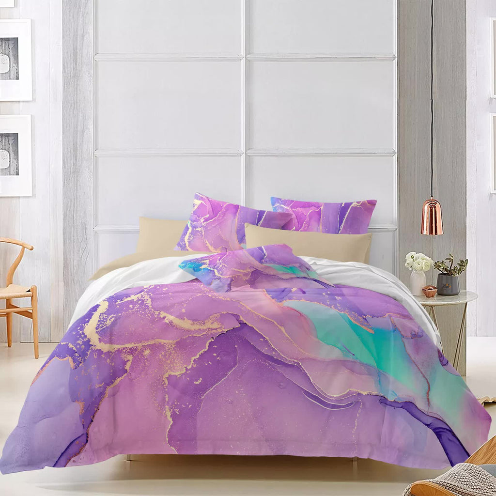 NNEDSZ Modern Stripes Duvet Cover Set - Wrinkle-Resistant Material-King