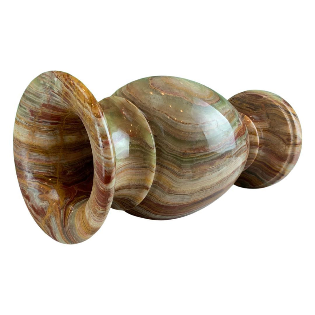 Canvello Transitional Large Italian Honey Marble Vase
