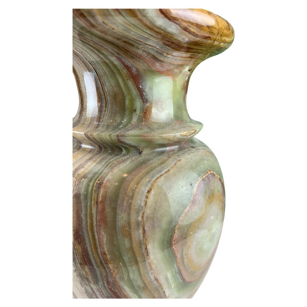 Canvello Transitional Large Italian Honey Marble Vase