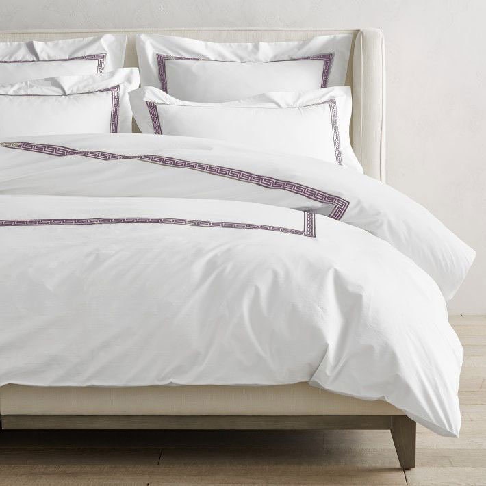 Maze - Cotton Sateen Embroidered Edge Duvet Cover Sets