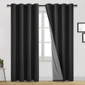DWCN 100% Blackout Curtains with Grommet Top Design