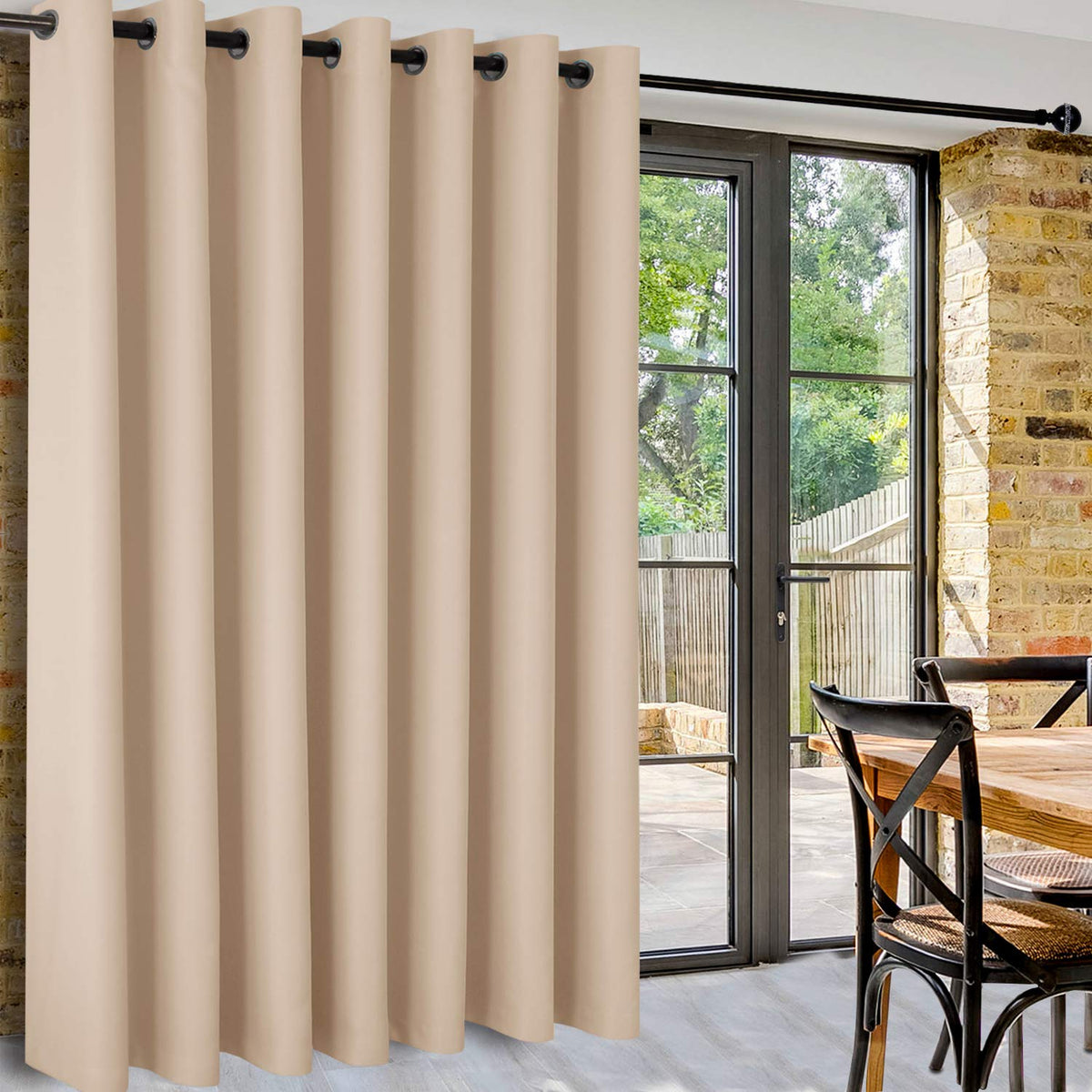 DWCN Room Divider Blackout Curtain, 1 Grommet Curtain Panel