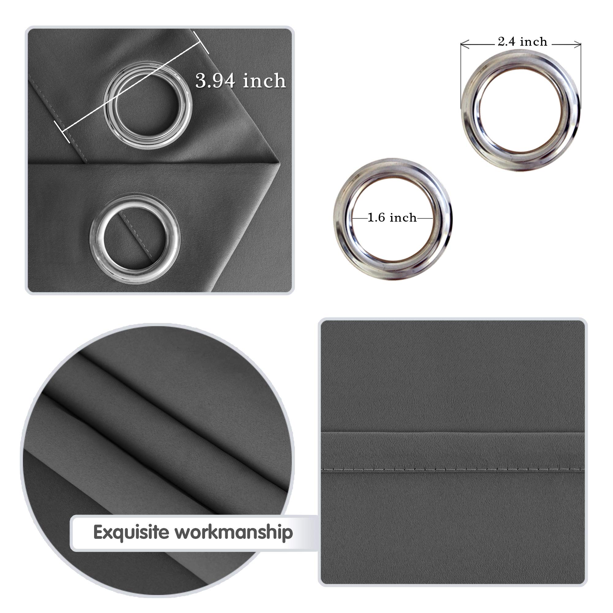 DWCN Room Divider Blackout Curtain, 1 Grommet Curtain Panel