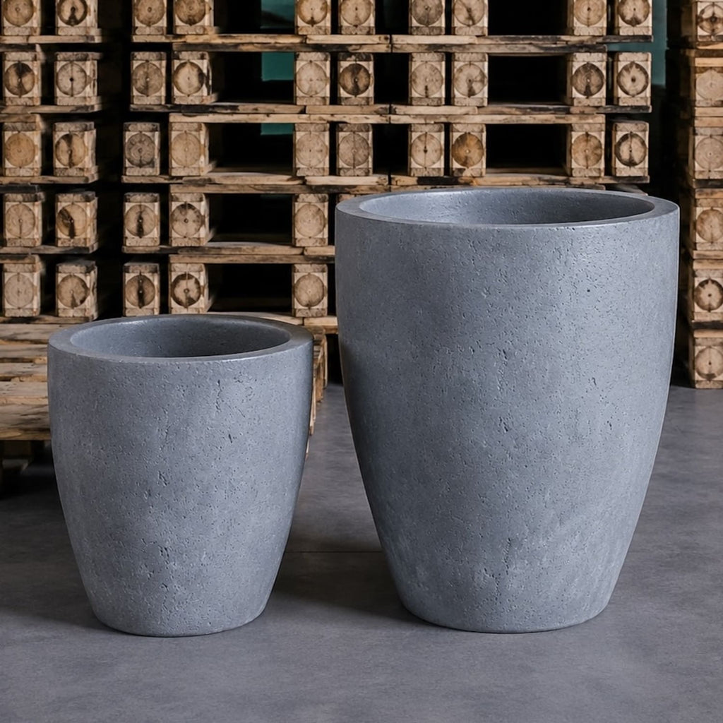 Vessara | Onyx Dusk – 55cm Extra Large Concrete Vase Planter – 38L Tall Plant Pot
