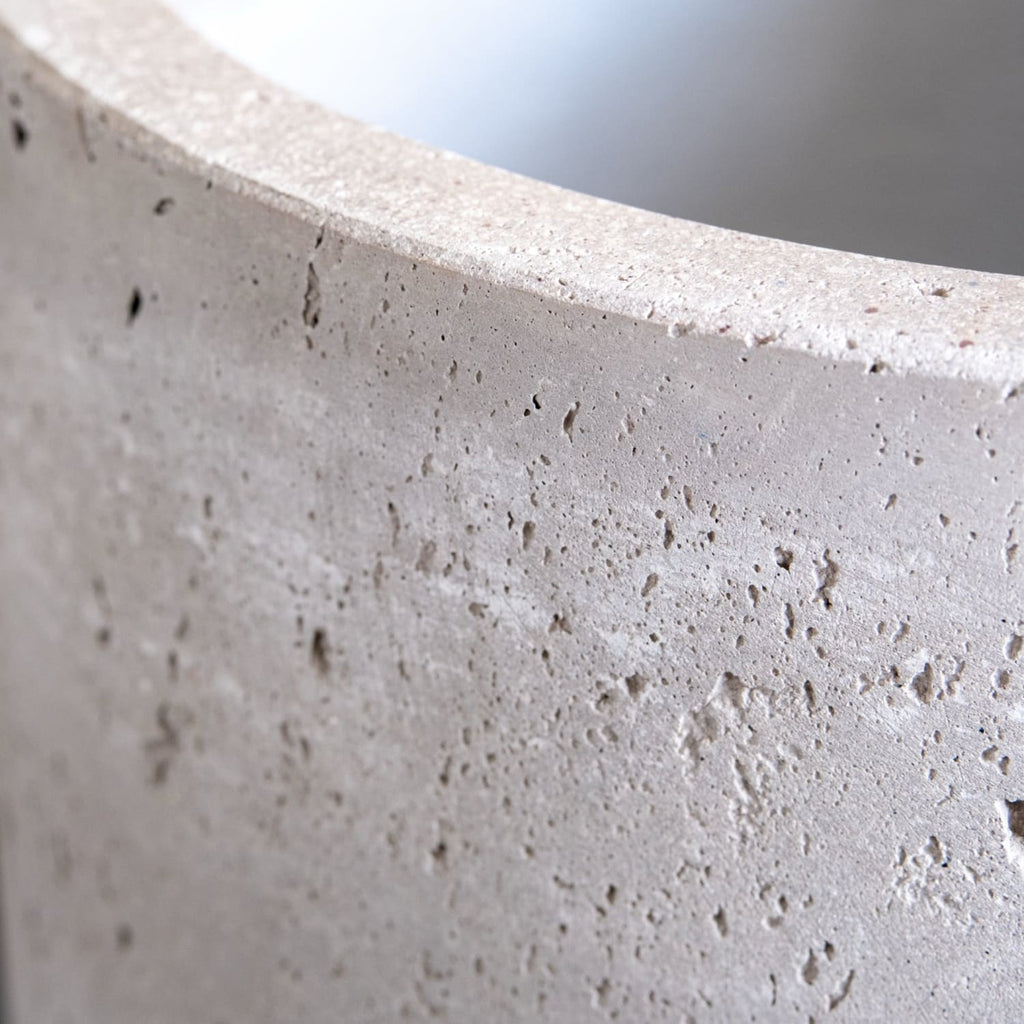 Vessara | Truffle – 55cm Extra Large Concrete Vase Planter – 38L Tall Plant Pot