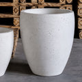 Vessara | White Mist – 55cm Extra Large Concrete Vase Planter – 38L Tall Plant Pot
